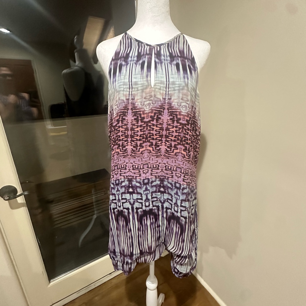 Parker Multicolor Short Rayon Dress